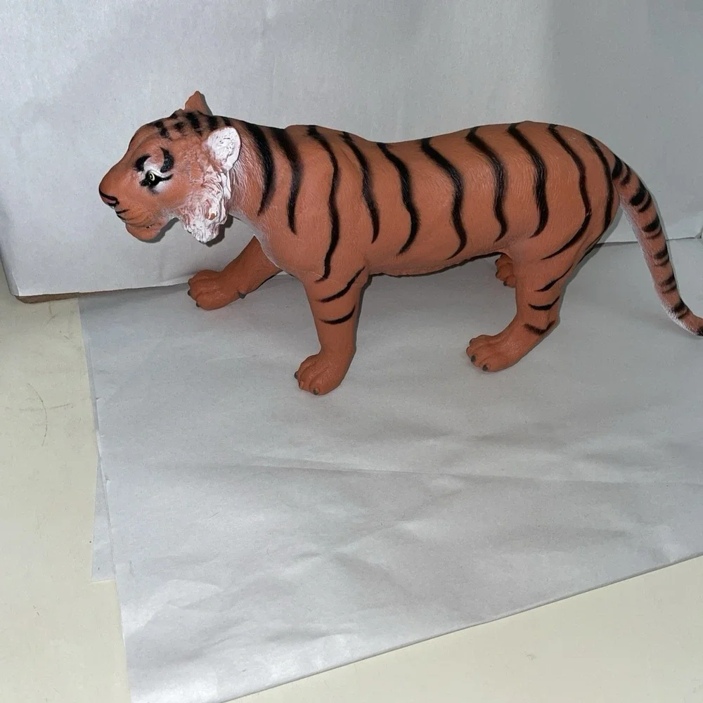 Vintage Large Rubber Tiger